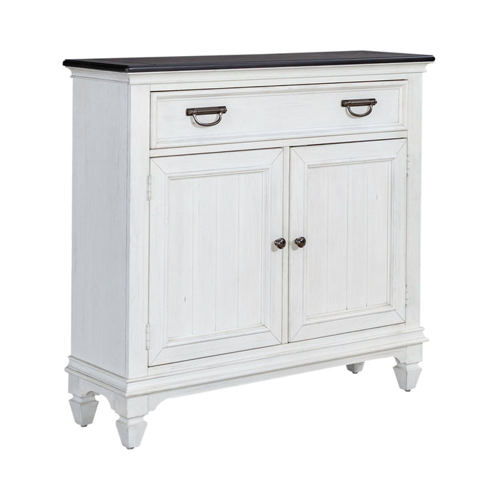 Allyson Park - Accent Hall Console - Wirebrushed White / Charcoal – Console Tables by Liberty Furniture at Furniture Wholesale Plus , Nashville furniture store