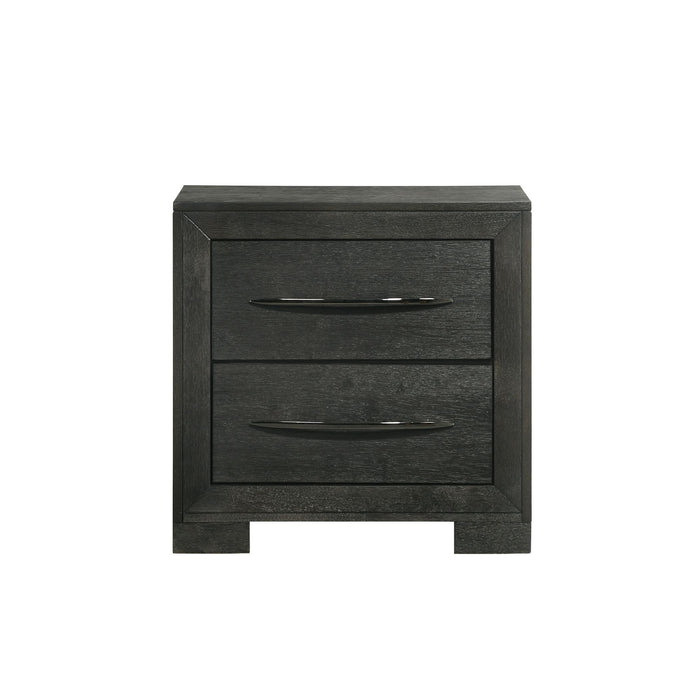 Allan - 2-Drawer Nightstand - Black – Accent Nightstands by Elements International at Furniture Wholesale Plus , Nashville furniture store