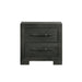 Allan - 2-Drawer Nightstand - Black – Accent Nightstands by Elements International at Furniture Wholesale Plus , Nashville furniture store