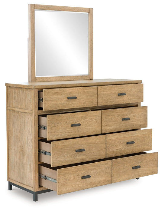 Tomtyn - Dresser And Mirror - Light Brown – Dresser & Mirror by Benchcraft® at Furniture Wholesale Plus , Nashville furniture store