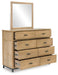 Tomtyn - Dresser And Mirror - Light Brown – Dresser & Mirror by Benchcraft® at Furniture Wholesale Plus , Nashville furniture store