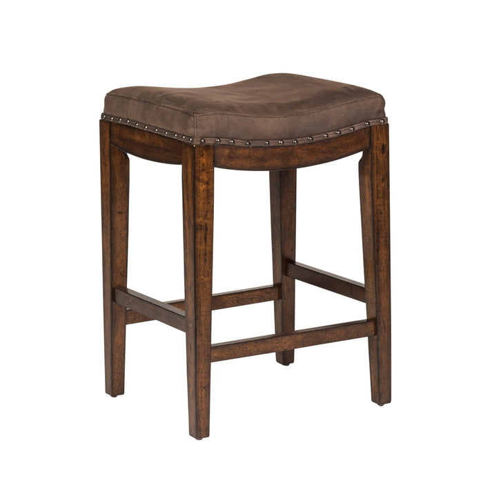 Aspen Skies - Uph Console Stool – Counter Height (24"-27") by Liberty Furniture at Furniture Wholesale Plus , Nashville furniture store