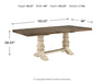 Bolanburg - Extension Dining Table - Brown / Beige – Dining Tables with Extensions by Signature Design by Ashley® at Furniture Wholesale Plus , Nashville furniture store