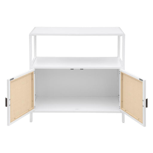 Amherst - 2-Door Radio Weave Cane Metal Accent Cabinet – Accent Cabinets by Coaster Fine Furniture at Furniture Wholesale Plus , Nashville furniture store