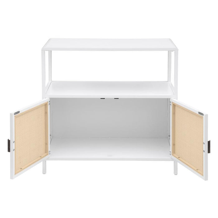 Amherst - 2-Door Radio Weave Cane Metal Accent Cabinet – Accent Cabinets by Coaster Fine Furniture at Furniture Wholesale Plus , Nashville furniture store