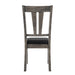 Nathan - Fan Back Chair With PU Seat (Set of 2) - Gray Oak – Chair Sets by Elements International at Furniture Wholesale Plus , Nashville furniture store