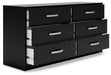 Finch - Six Drawer Dresser - 29'' Height - Black – Dressers by Signature Design by Ashley® at Furniture Wholesale Plus , Nashville furniture store