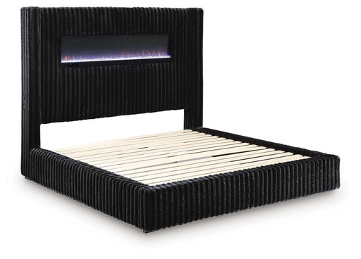 Tayleena - Upholstered Bed With Fireplace And Wireless Audio – Upholstered Beds by Signature Design by Ashley® at Furniture Wholesale Plus , Nashville furniture store