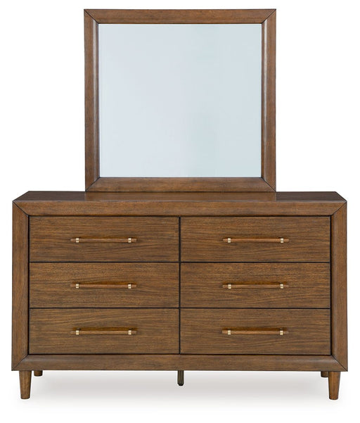 Lyncott - Brown - Dresser And Mirror - Premium Dresser & Mirror from Signature Design by Ashley® - Just $758! Shop now at Furniture Wholesale Plus  We are the best furniture store in Nashville, Hendersonville, Goodlettsville, Madison, Antioch, Mount Juliet, Lebanon, Gallatin, Springfield, Murfreesboro, Franklin, Brentwood