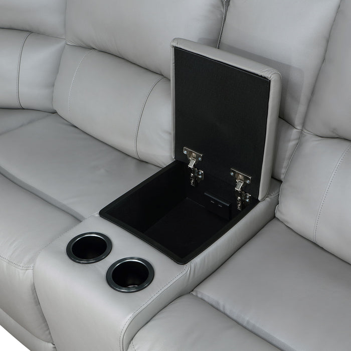 Alexandria - Leather Power Sectional – Reclining Sectionals by Steve Silver Furniture at Furniture Wholesale Plus , Nashville furniture store