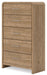 Gramburg - Five Drawer Chest - Warm Natural Brown – Accent Chests by Signature Design by Ashley® at Furniture Wholesale Plus , Nashville furniture store