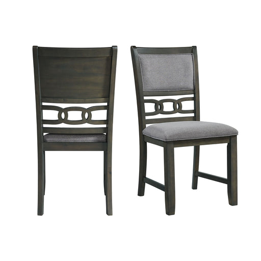 Amherst - Dining Side Chair With Fabric Cushion Side Stretcher (Set of 2) - Gray Finish – Chair Sets by Elements International at Furniture Wholesale Plus , Nashville furniture store