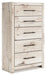 Lawroy - Five Drawer Chest - Light Natural – Accent Chests by Benchcraft® at Furniture Wholesale Plus , Nashville furniture store