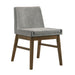 Weston - Upholstery Side Chair (Set of 2) - Walnut With Smoke Fabric – Chair Sets by Elements International at Furniture Wholesale Plus , Nashville furniture store