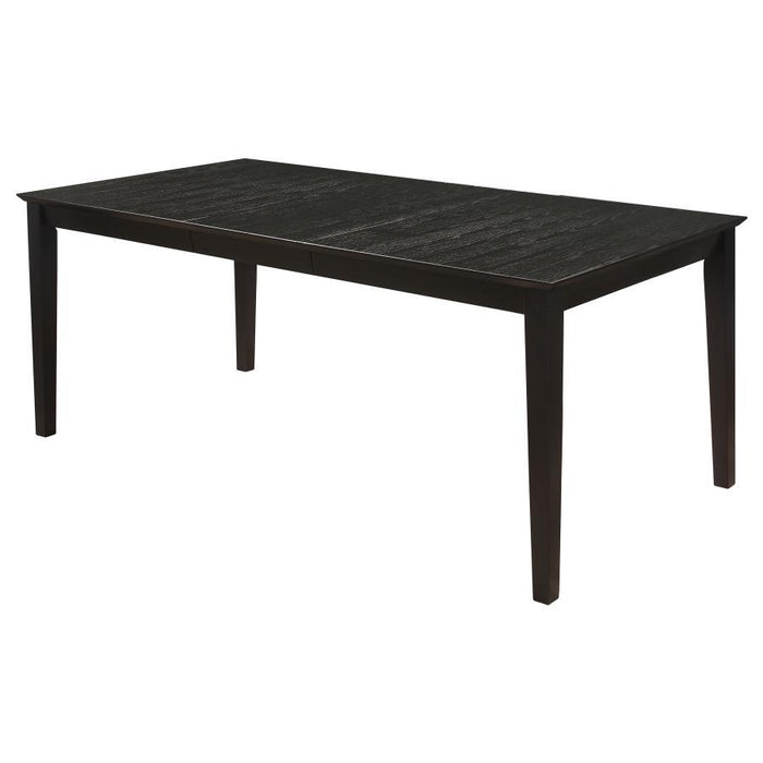 Louise - Rectangular Extension Leaf Dining Table - Black – Dining Tables with Extensions by CoasterEveryday at Furniture Wholesale Plus , Nashville furniture store