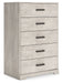 Shawburn - Five Drawer Chest - Gray – Accent Chests by Signature Design by Ashley® at Furniture Wholesale Plus , Nashville furniture store