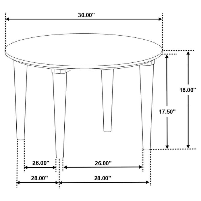 Aldis - Round Marble Top Table – End Tables by Coaster Fine Furniture at Furniture Wholesale Plus , Nashville furniture store