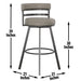Gene - Swivel Bar Stool - Premium Bar Height (28"-30") from Steve Silver Furniture - Just $179! Shop now at Furniture Wholesale Plus  We are the best furniture store in Nashville, Hendersonville, Goodlettsville, Madison, Antioch, Mount Juliet, Lebanon, Gallatin, Springfield, Murfreesboro, Franklin, Brentwood