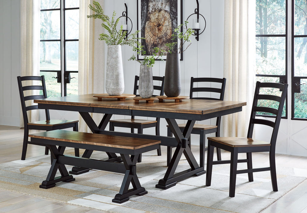 Wildenauer - Dining Room Set – 6 Piece Dining Room Sets by Signature Design by Ashley® at Furniture Wholesale Plus , Nashville furniture store