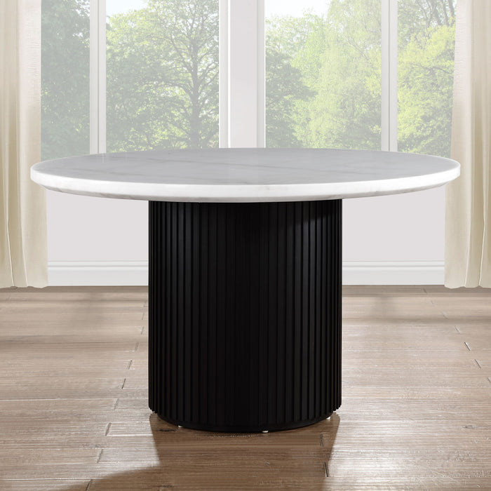 Colvin - Round Dining Table With Marble Top – Dining Tables by Steve Silver Furniture at Furniture Wholesale Plus , Nashville furniture store