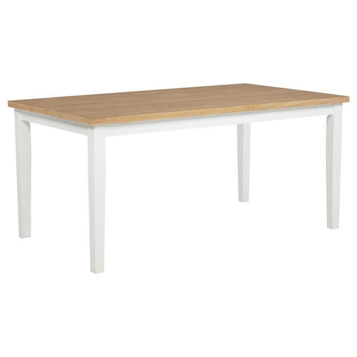 Andrews - 66" Rectangular Dining Table - Light Ash And White – Dining Tables by Coaster Fine Furniture at Furniture Wholesale Plus , Nashville furniture store