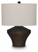 Dolanham - Metal Table Lamp - Distressed Brown – Table Lamps by Signature Design by Ashley® at Furniture Wholesale Plus , Nashville furniture store