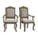 Madison Park - Dining Arm Chair (Set of 2) - Walnut / Beige – Chair Sets by Elements International at Furniture Wholesale Plus , Nashville furniture store
