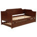 Redding - Wood Twin Daybed With Trundle - Cherry – Daybeds by Coaster Fine Furniture at Furniture Wholesale Plus , Nashville furniture store