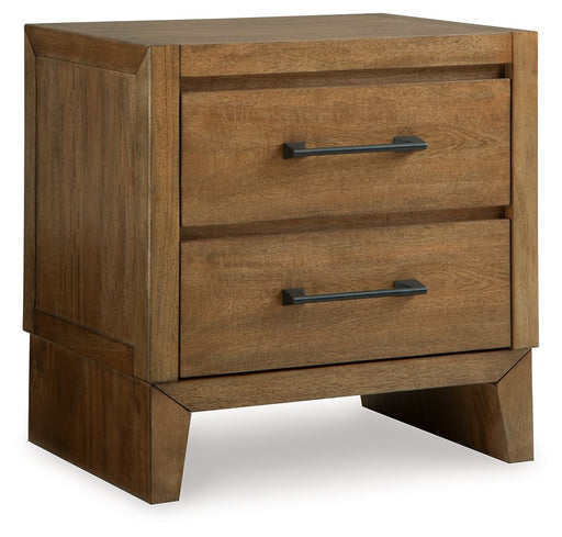 Sherbana - Two Drawer Night Stand - Light Brown – Accent Nightstands by Signature Design by Ashley® at Furniture Wholesale Plus , Nashville furniture store