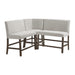 Seneca - Counter 3 Piece Corner Bench - Brown / Gray – 3 Piece Dining Room Sets by Elements International at Furniture Wholesale Plus , Nashville furniture store