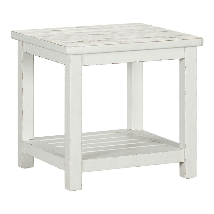 Backroads - End Table - Weathered White & Parchment Brown – End Tables by Liberty Furniture at Furniture Wholesale Plus , Nashville furniture store