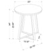 Hugo - Round Faux Marble End Table - White And Matte Black – End Tables by CoasterEveryday at Furniture Wholesale Plus , Nashville furniture store