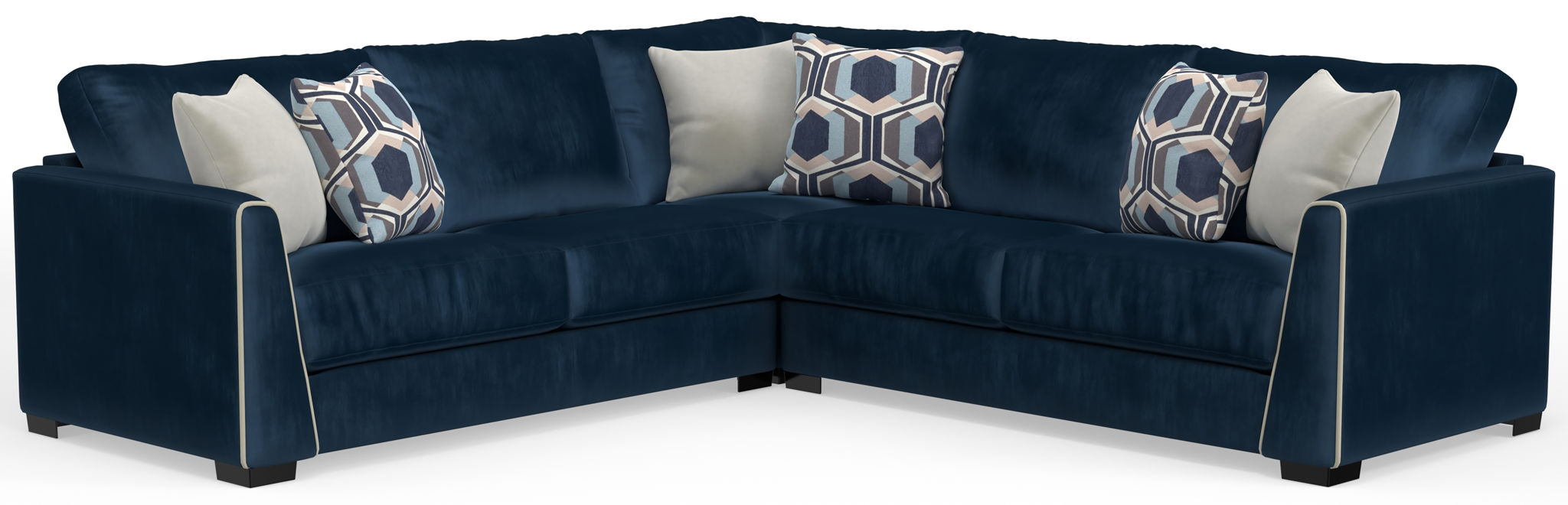 Jetson - Sectional With Comfort Coil Seat Cushions And Included Accent Pillows – Stationary Sectionals by Jackson at Furniture Wholesale Plus , Nashville furniture store
