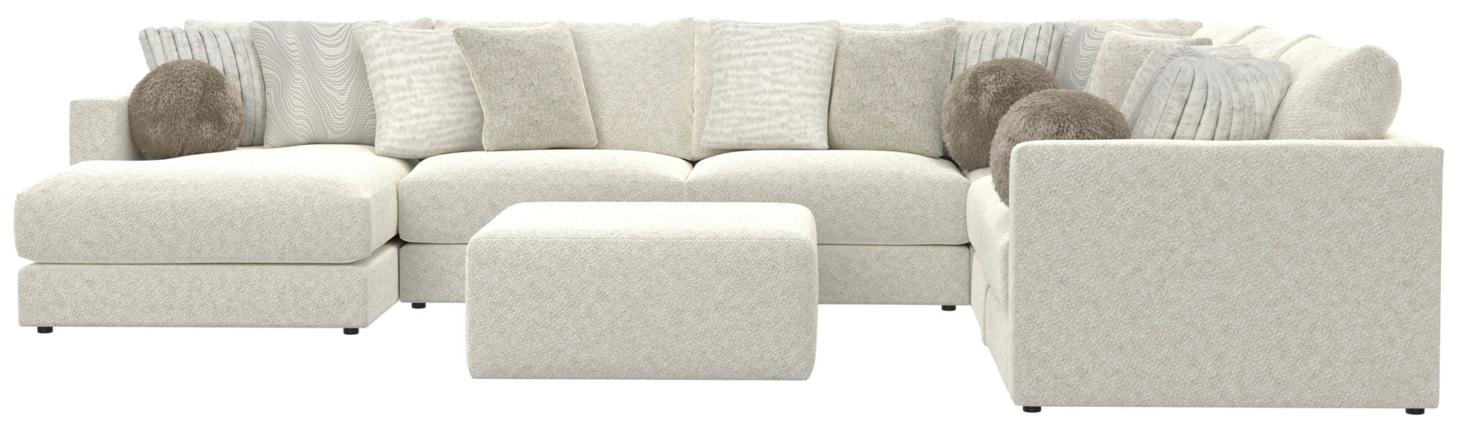 Ritzy - Modular Sofa And Included Cocktail Ottoman – 2 Piece Living Room Sets by Jackson at Furniture Wholesale Plus , Nashville furniture store