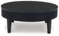 Marstream - Round Cocktail Table - Black – Coffee Tables by Signature Design by Ashley® at Furniture Wholesale Plus , Nashville furniture store