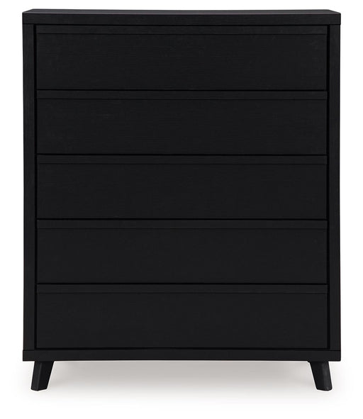 Danziar - Black - Five Drawer Wide Chest - Premium Accent Chests from Signature Design by Ashley® - Just $498! Shop now at Furniture Wholesale Plus  We are the best furniture store in Nashville, Hendersonville, Goodlettsville, Madison, Antioch, Mount Juliet, Lebanon, Gallatin, Springfield, Murfreesboro, Franklin, Brentwood