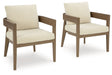 Serene Bay - Dark Brown / White - Arm Chair With Cushion (Set of 2) - Premium Chair Sets from Signature Design by Ashley® - Just $998! Shop now at Furniture Wholesale Plus  We are the best furniture store in Nashville, Hendersonville, Goodlettsville, Madison, Antioch, Mount Juliet, Lebanon, Gallatin, Springfield, Murfreesboro, Franklin, Brentwood