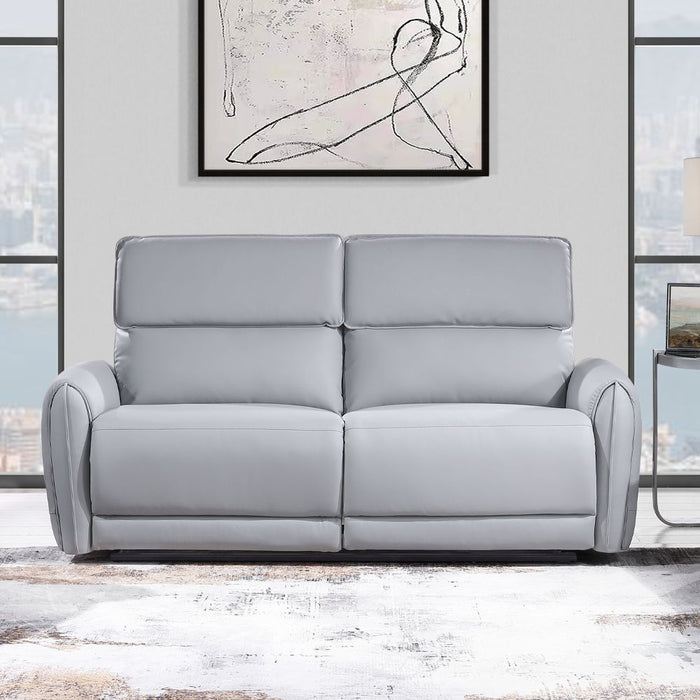 Jeromie - Power Motion Sofa With USB Port - Gray Synthetic Leather