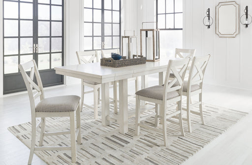 Robbinsdale - Rectangular Counter Height Dining Extension Table Set - Premium 7 Piece Dining Room Sets from Signature Design by Ashley® - Just $1478! Shop now at Furniture Wholesale Plus  We are the best furniture store in Nashville, Hendersonville, Goodlettsville, Madison, Antioch, Mount Juliet, Lebanon, Gallatin, Springfield, Murfreesboro, Franklin, Brentwood