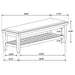 Franco - Fabric Upholstered Bench With Shelf – Upholstered Benches by CoasterEssence at Furniture Wholesale Plus , Nashville furniture store