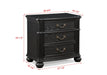 Kingsbury - Nightstand - Black – Accent Nightstands by Crown Mark at Furniture Wholesale Plus , Nashville furniture store