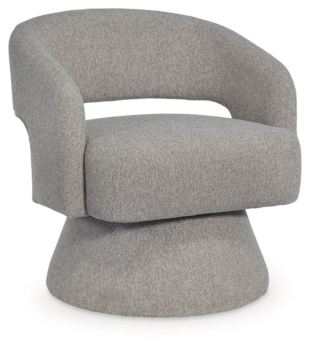 Nashkins - Swivel Accent Chair - Pebble – Swivel Chairs by Signature Design by Ashley® at Furniture Wholesale Plus , Nashville furniture store