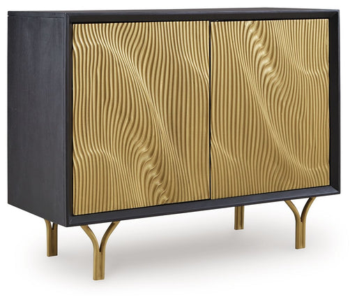Tayner - Accent Cabinet - Black / Gold Finish – Accent Cabinets by Signature Design by Ashley® at Furniture Wholesale Plus , Nashville furniture store