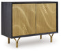 Tayner - Accent Cabinet - Black / Gold Finish – Accent Cabinets by Signature Design by Ashley® at Furniture Wholesale Plus , Nashville furniture store