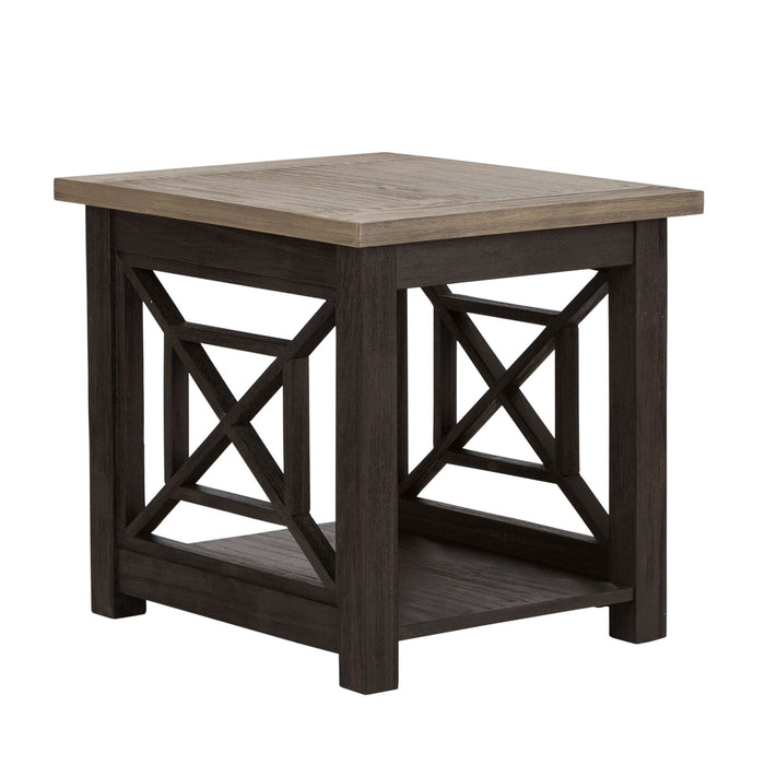 Heatherbrook - End Table - Charcoal & Ash – End Tables by Liberty Furniture at Furniture Wholesale Plus , Nashville furniture store