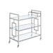 Ezra - Serving Bar Cart - Chrome – Bar Carts by Elements International at Furniture Wholesale Plus , Nashville furniture store
