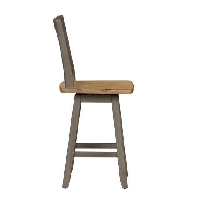 Lindsey Farm - Counter Height Swivel Chair (RTA) – Swivel Chairs by Liberty Furniture at Furniture Wholesale Plus , Nashville furniture store