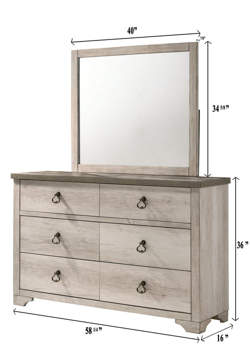 Patterson - Dresser, Mirror – Dressers by Crown Mark at Furniture Wholesale Plus , Nashville furniture store