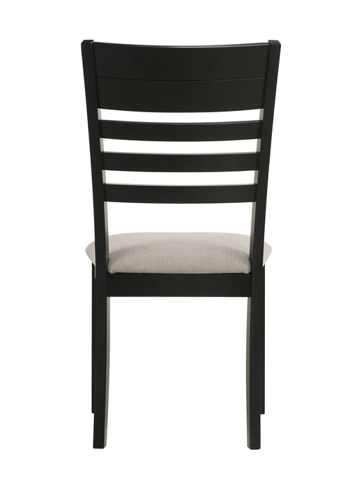 Folio - Side Chair (Set of 2) - Black / Gray – Chair Sets by Crown Mark at Furniture Wholesale Plus , Nashville furniture store