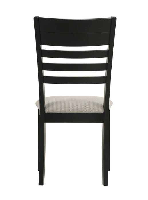 Folio - Side Chair (Set of 2) - Black / Gray – Chair Sets by Crown Mark at Furniture Wholesale Plus , Nashville furniture store
